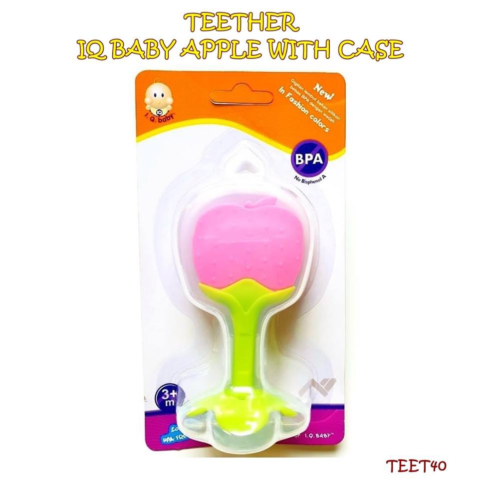 TEET40 TEETHER IQ BABY APPLE WITH CASE GIGITAN BAYI