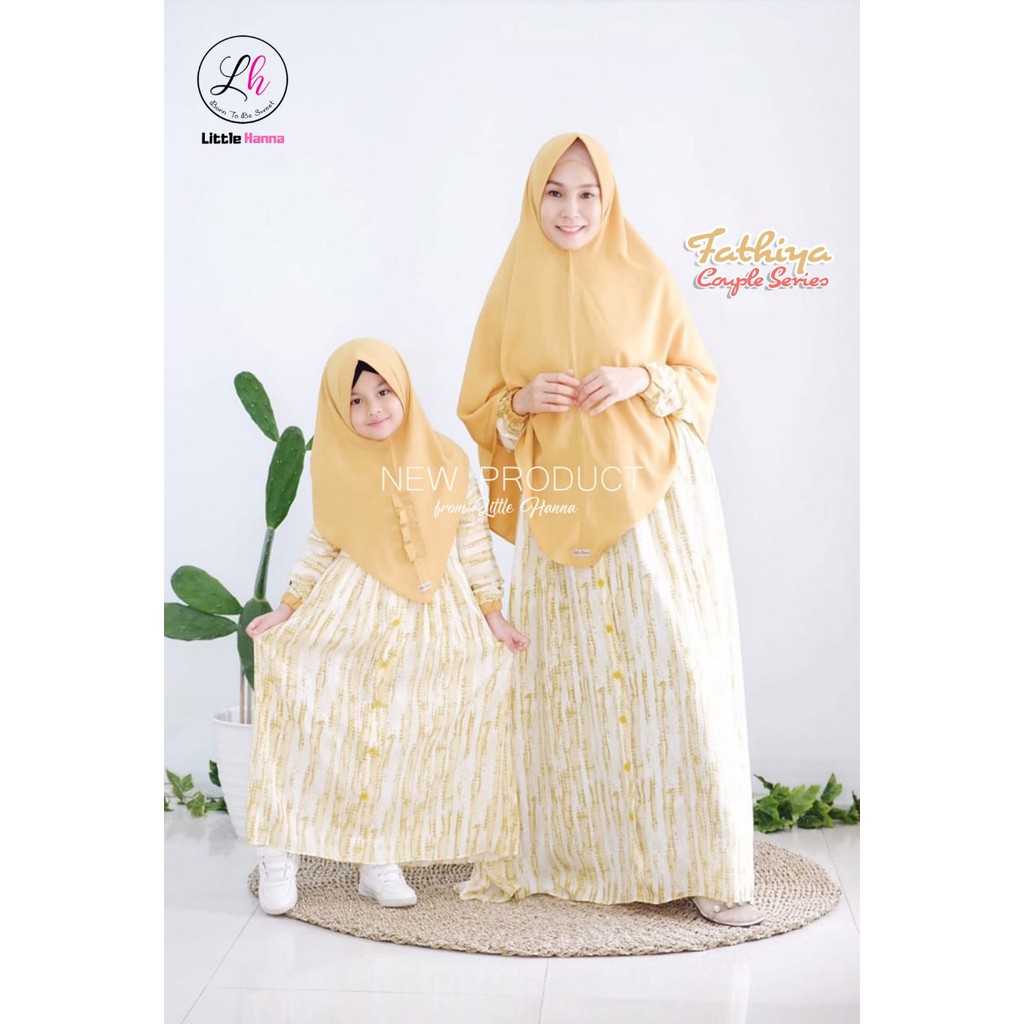 Gamis Fathiya mom Series by Little Hanna Upright