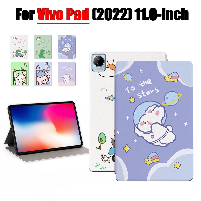 [Sleep/Wake] For vivo Pad (2022) 11.0-inch Tad Pad Tablet Protective Case Fashion Pattern Cartoon Anime Stand Flip Cover