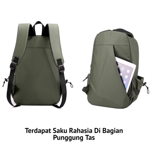 Tas Ransel Laptop Usb Premium Anti Air Original Bisa Untuk Cas Hp