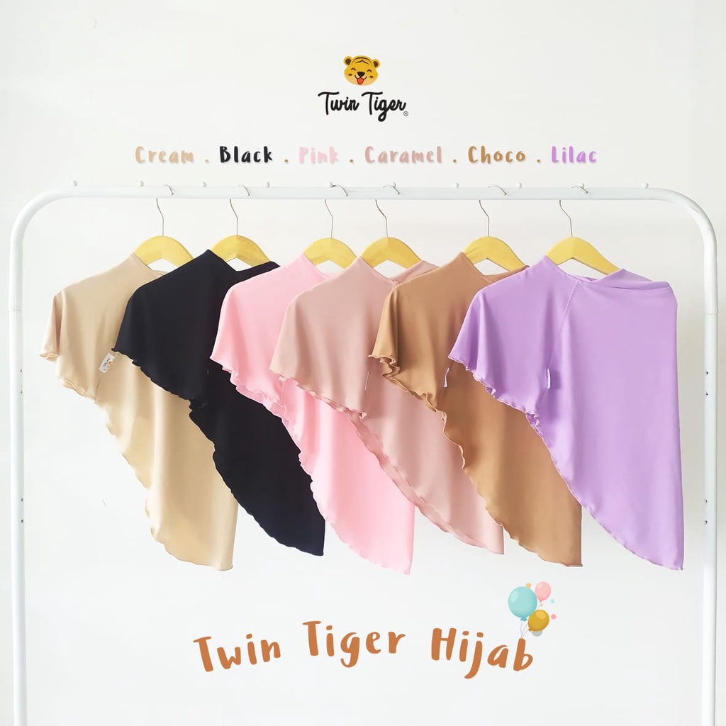 TWIN TIGER HIJAB anak INSTANT HIJAB BAYI INSTANT HIJAB BAYI JILBAB BAYI HIJAB BAYI SNI 0-6 Tahun