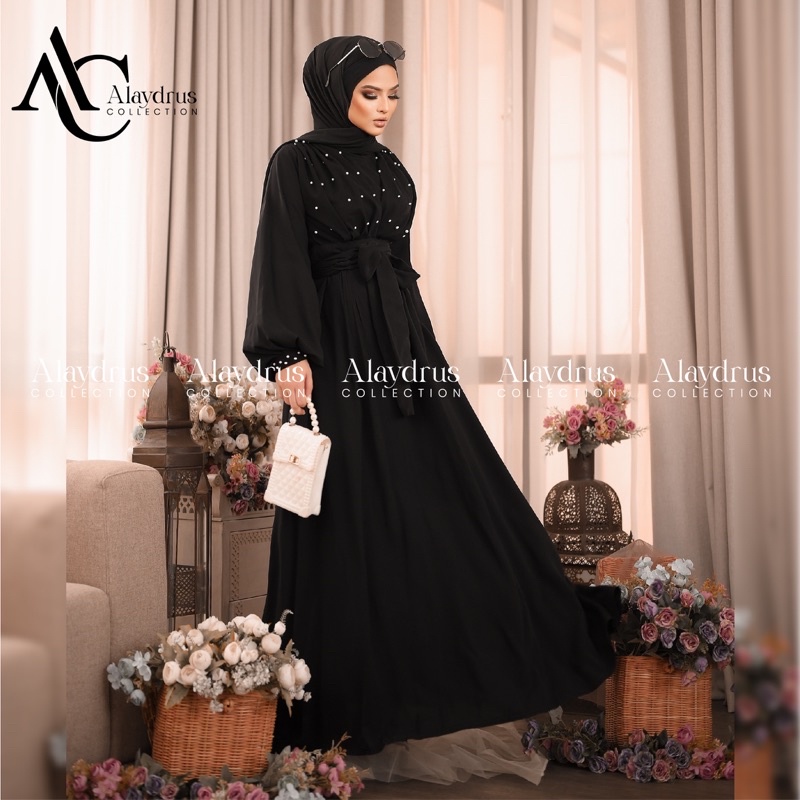 Abaya Baju Muslim Bordir Gamis Dress Arab Saudi Zephy Turki Umroh Dubai Turkey India 846