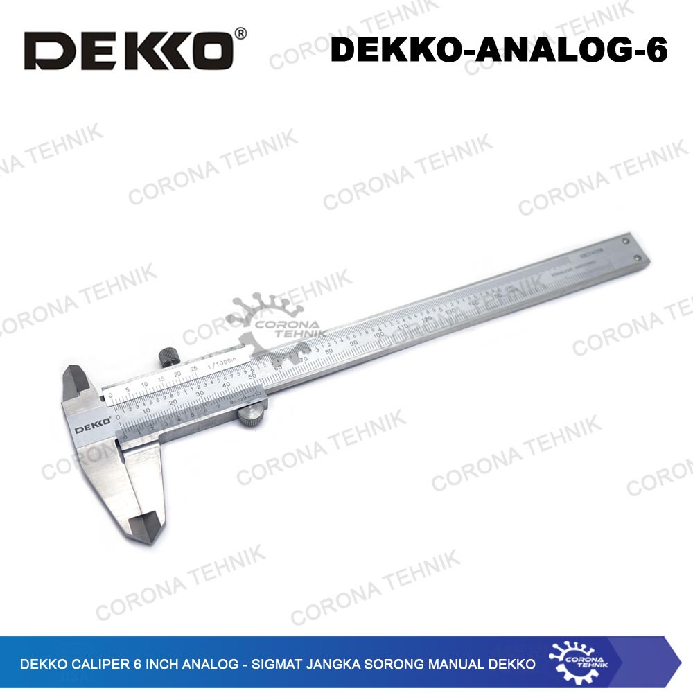 Sigmat Jangka Sorong Manual Dekko - Dekko Caliper 6 Inch Analog