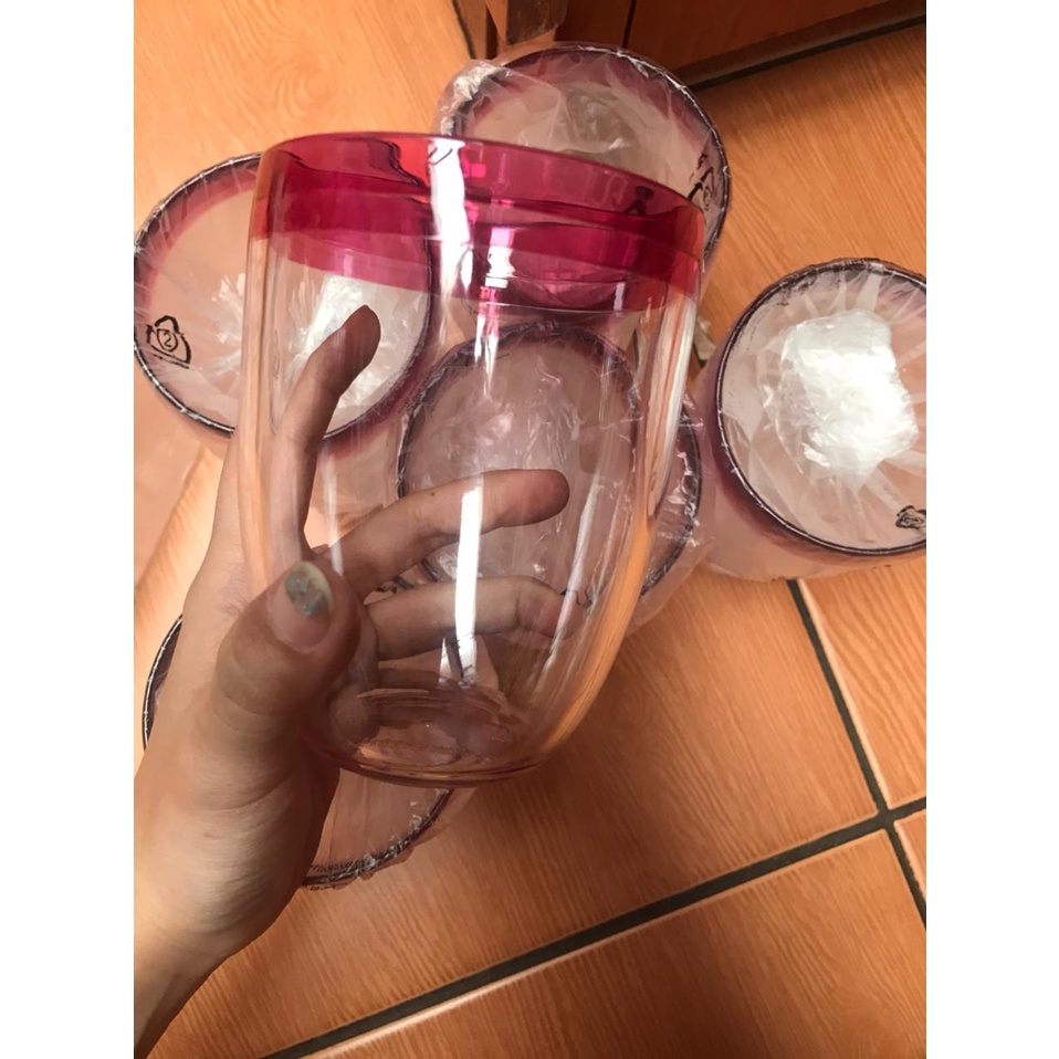 BEST DEAL LIMITED GELAS ELEGANT TUPPERWARE/GELAS CANTIK/GELAS FOTO/GELAS UNIK/GELAS CANTIK