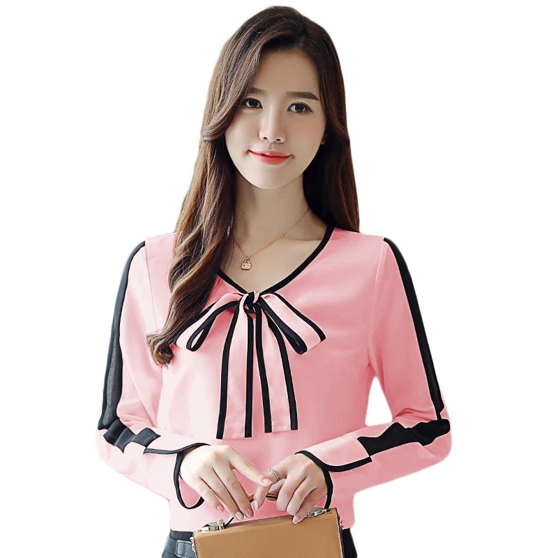 Blouse Tangan Panjang Wanita Gaya Korea Model Terbaru - XSHOP Gisel