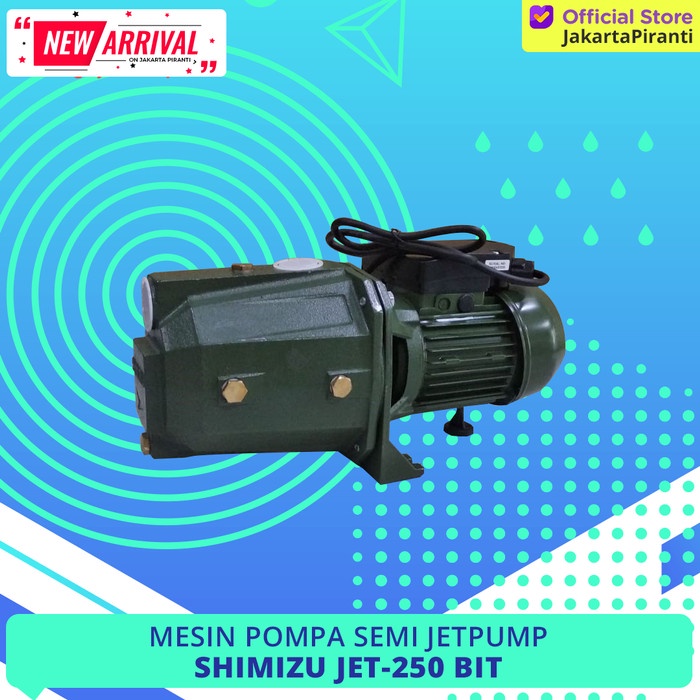 MESIN POMPA SEMI JETPUMP SEMIJET SHIMIZU JET-250 BIT