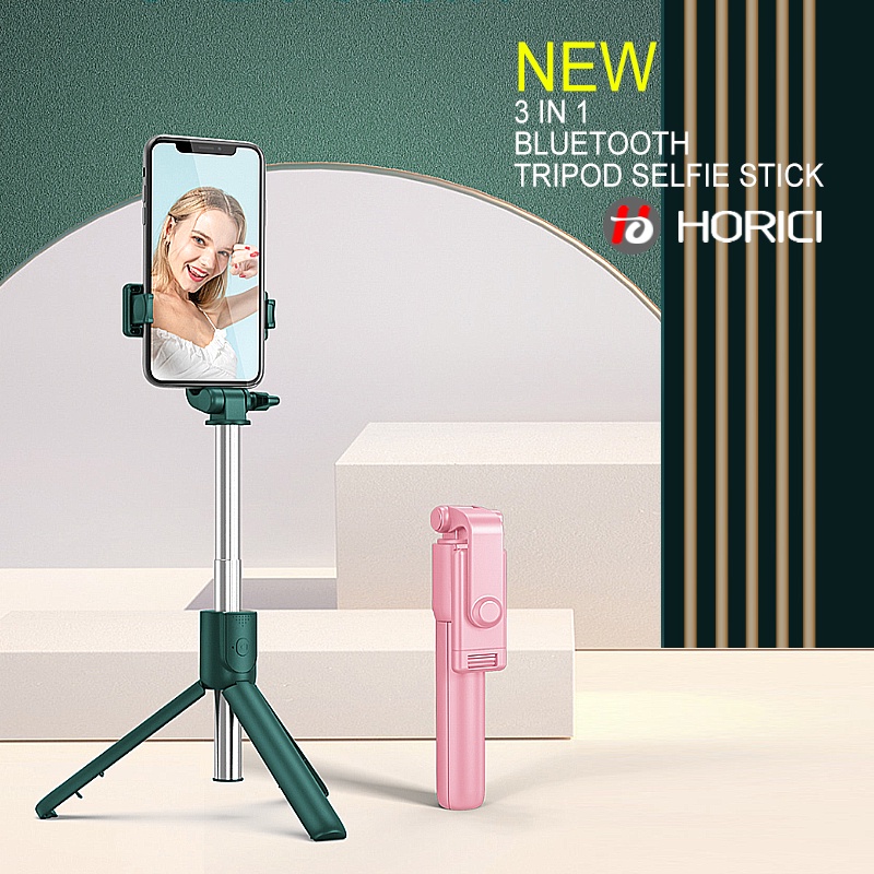 Tongsis Bluetooth 3 In 1 Tripod + Selfie Light/Tongkat Selfie Multifungsi/Bluetooth Tongkat Selfie