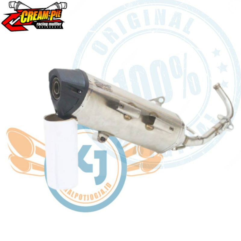 Knalpot Creampie Vario 125/ 150 Stainless original racing jogja Asli knalpot Creampie juraganknalpot