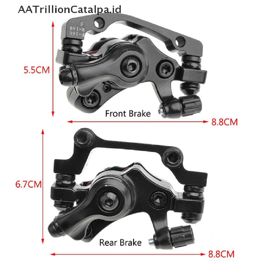 Aatrillioncatalpa 1pc Kaliper Rem Cakram Depanbelakang Mekanik Untuk Sepeda Gunung