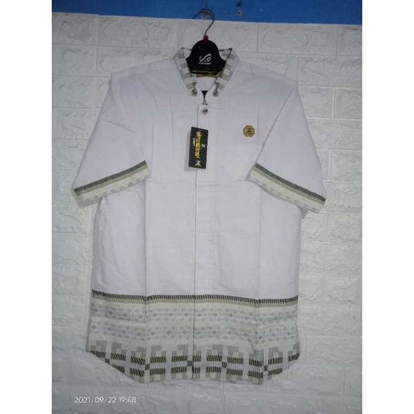 Kemeja Koko AL ZABBAR SONGKET / Kemko Dewasa / SUDAN SELATAN Z 110 Pendek