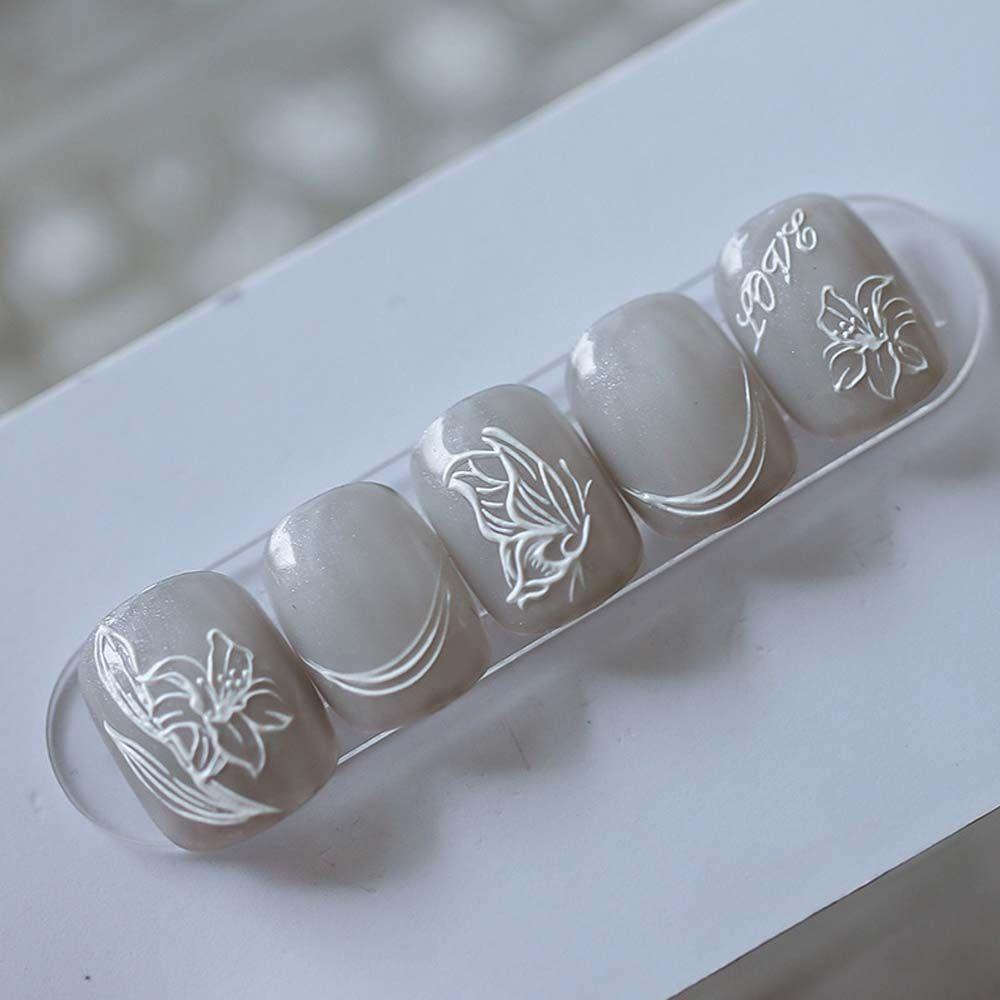 MXBEAUTY Stiker Kuku Kartun Avocado Butterfly Tom Jerry Self Adhesive Nail Art Dekorasi