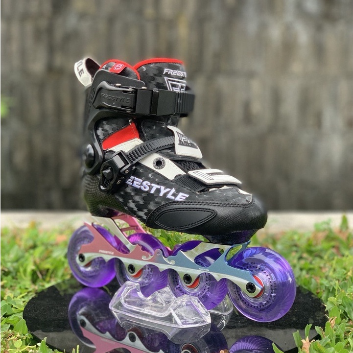 Sepatu Roda Inline Skate YJS X5 Pro Junior Carbon Black