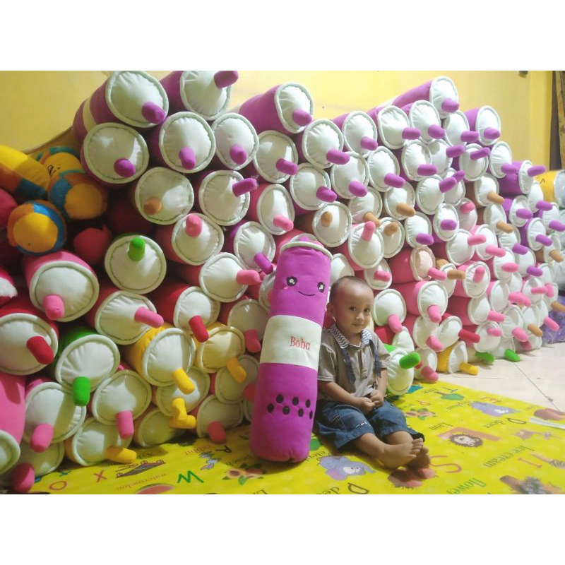 GULING BOBA LED (LAMPU NYALA) TINGGI 70CM DIAMETER LEBIH BESAR PADATTT ADA RESLETING BISA DI CUCI YA