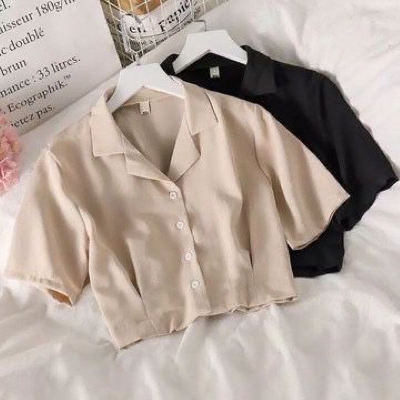 RD FASHION KEMEJA CROP LYANA / YUNKA