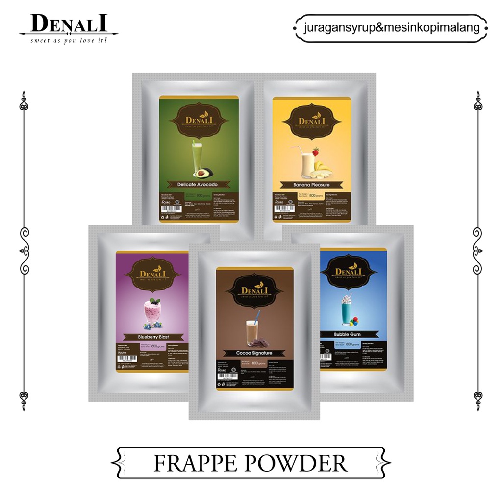

Denali Frappe Powder (All Var.) 800 gr | Jual Denali di Malang
