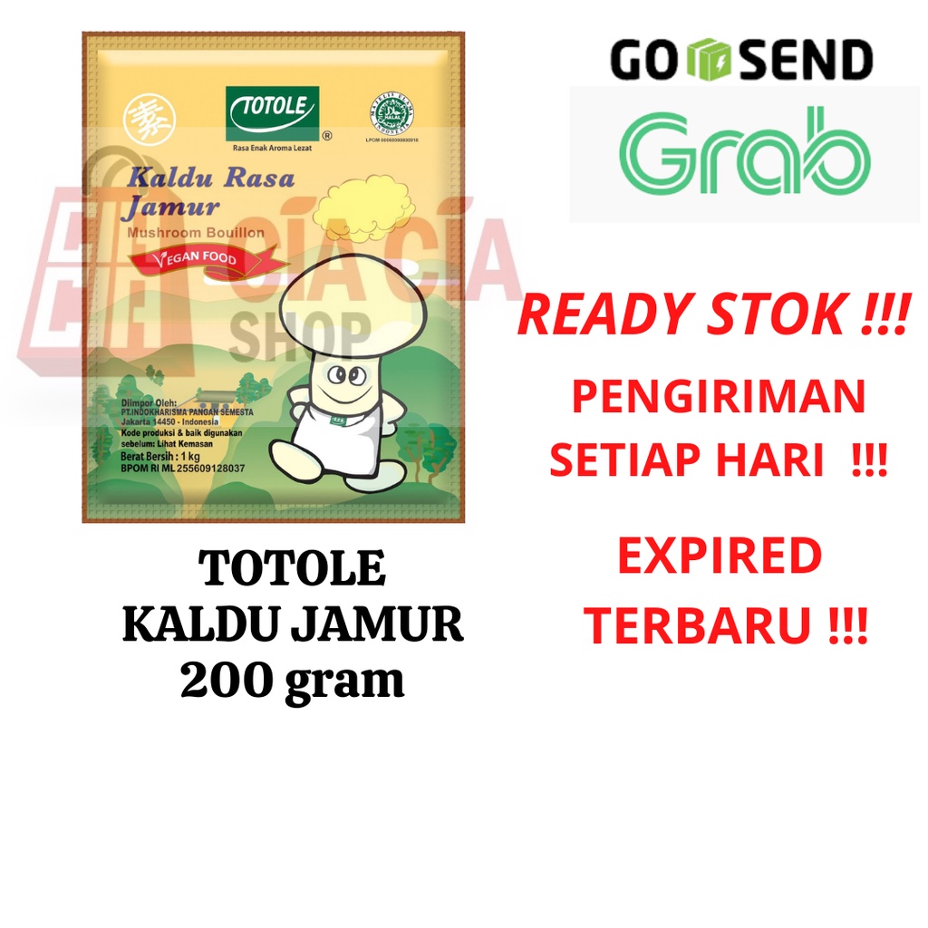 Totole Kaldu Jamur 200gr 200g Halal MUI Bumbu totole rasa jamur 200 gram
