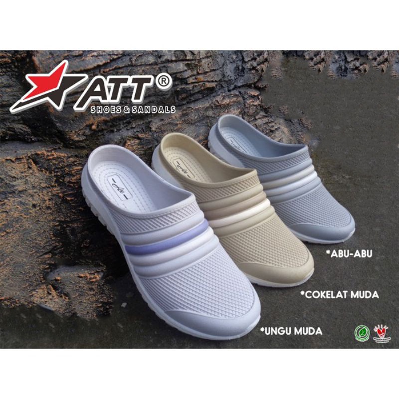 Sepatu Sandal Karet Wanita - Sepatu Sandal Karet Wanita ATT NSWL 491 - Sepatu Sandal Anti Air dan Anti Slip