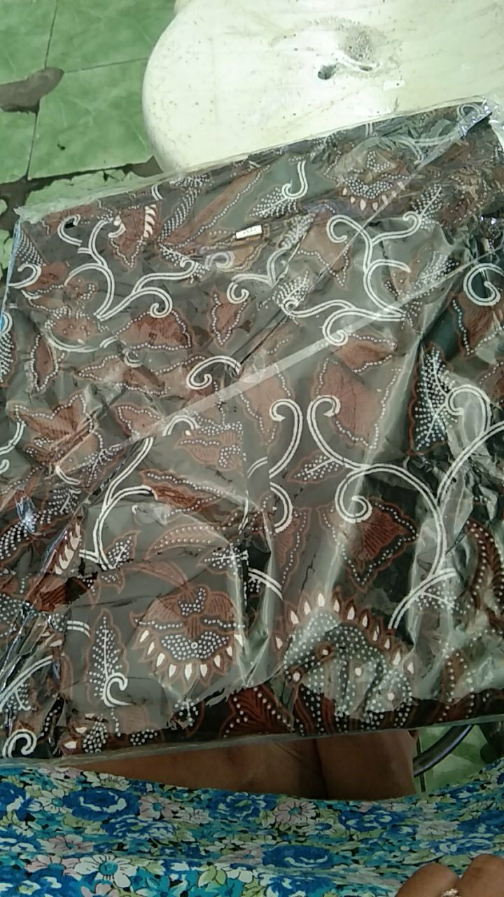 Kemeja Batik Lengan Panjang Terbaru Ukuran M L Xl Ready Seragam Kenongo Hem Panjang