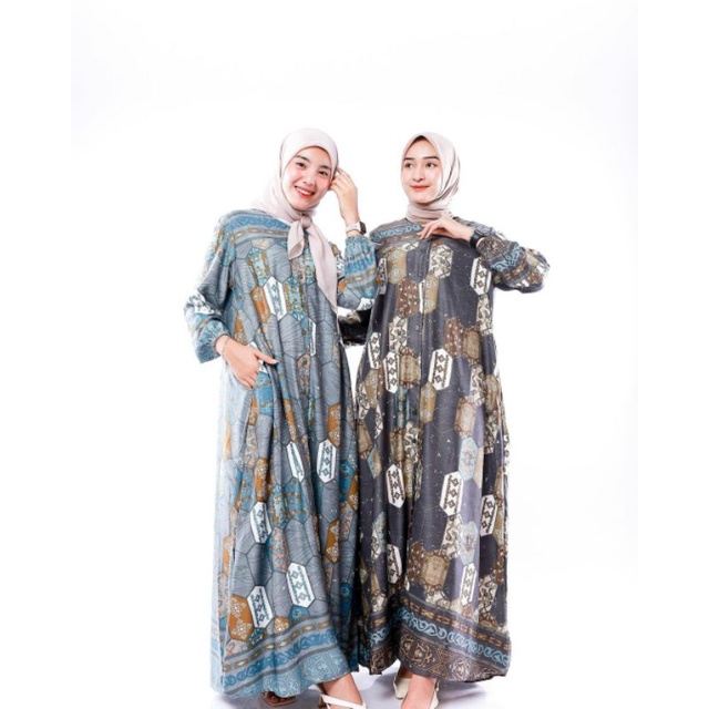 SAFIYA MAXI - Trend pakaian terbaru long dress A LINE klok muslim pesta baju gamis cantik ootd hijab