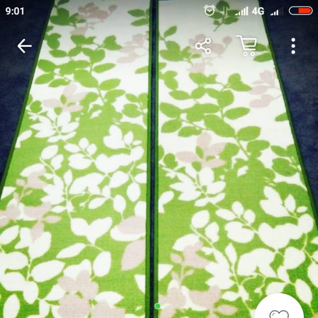 Keset motif daun sz 50×180