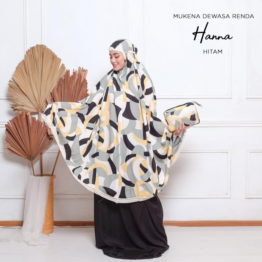 PUSAT MUKENA TASIK - MUKENA RENDA DEWASA MOTIF HANA