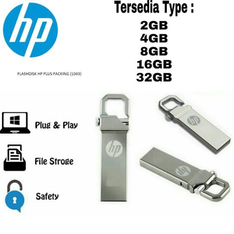 FLASHDISK HP 64GB V250W - FLASH DRIVE MEREK HP