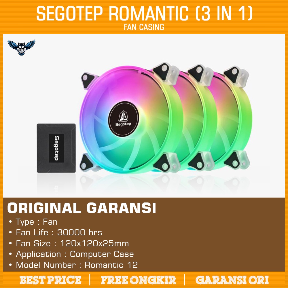 Fan Casing SEGOTEP ROMANTIC 3 IN 1 ARGB 12CM | Fan Case