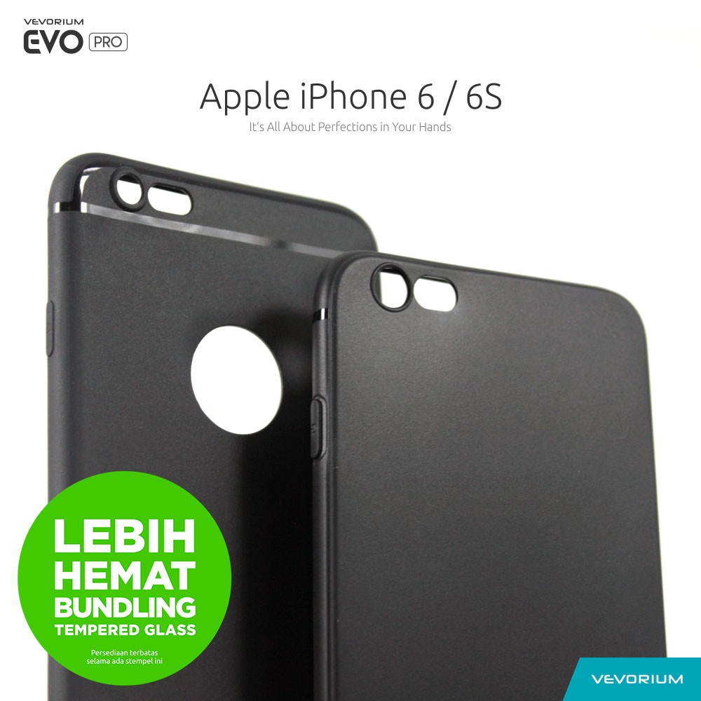 VEVORIUM EVO PRO Apple iPhone 6 6S iPhone6 6S Premium Soft Case Softcase BUNDLE! Tempered Glass