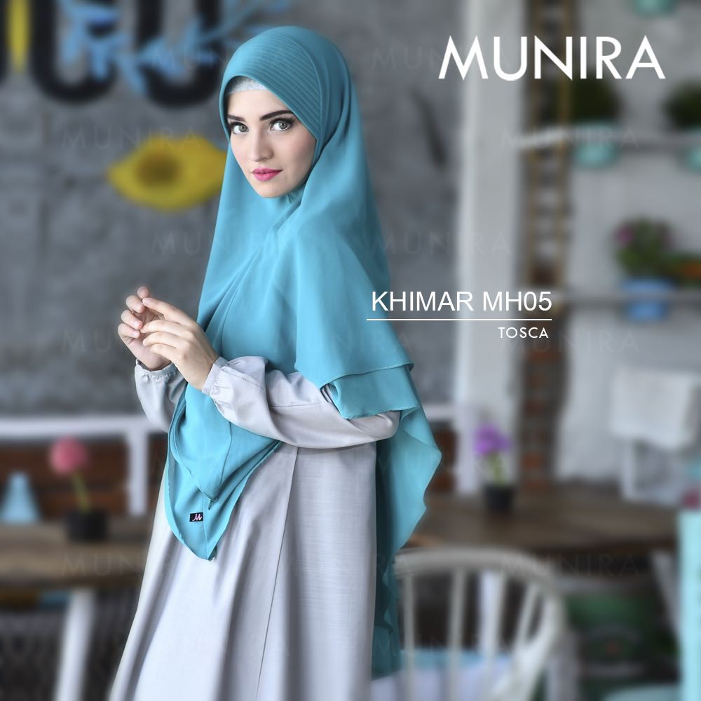 MH05 MUNIRA  Khimar Pet Bahan Ceruty Premium
