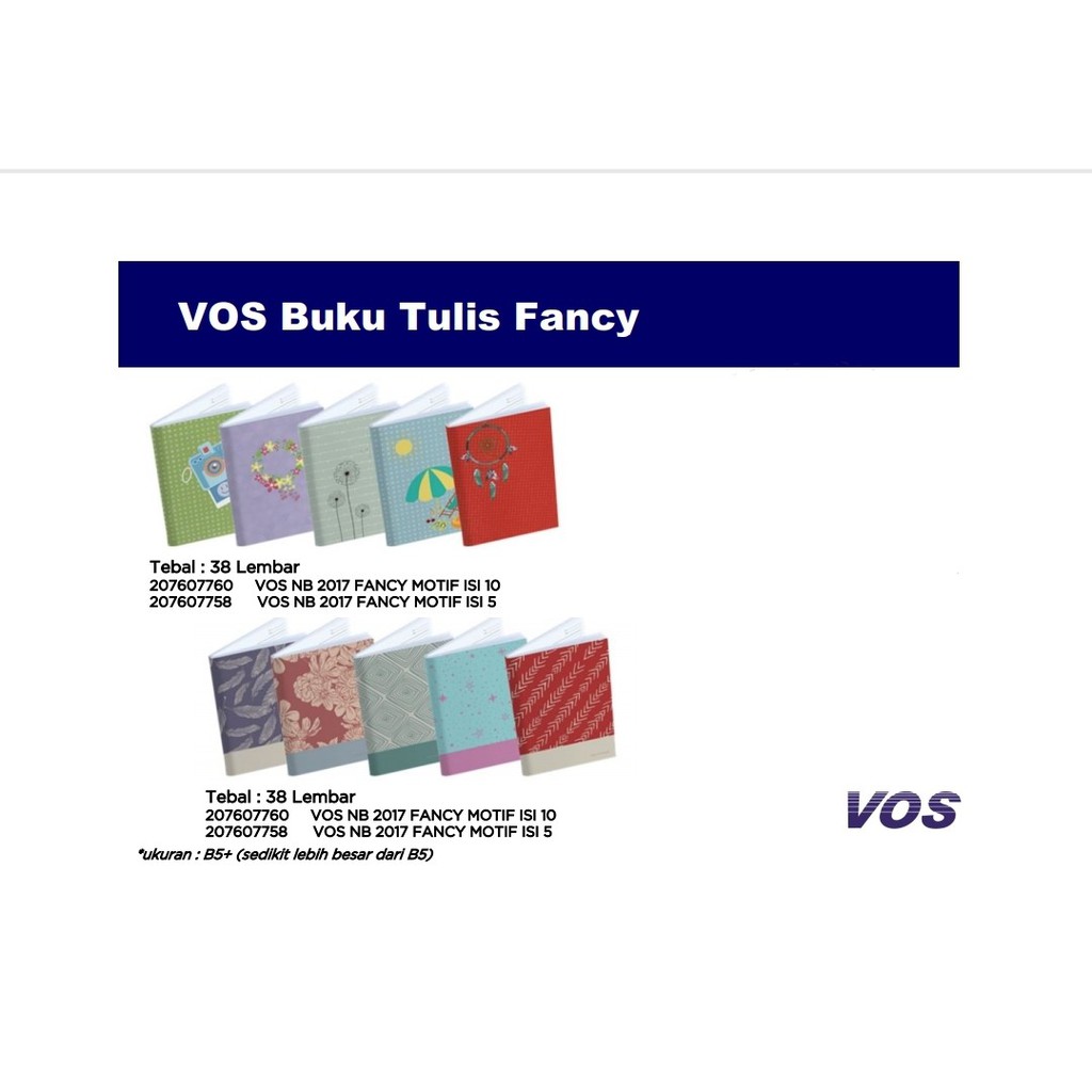 

Buku Tulis VOS Ukuran B5 / B5+