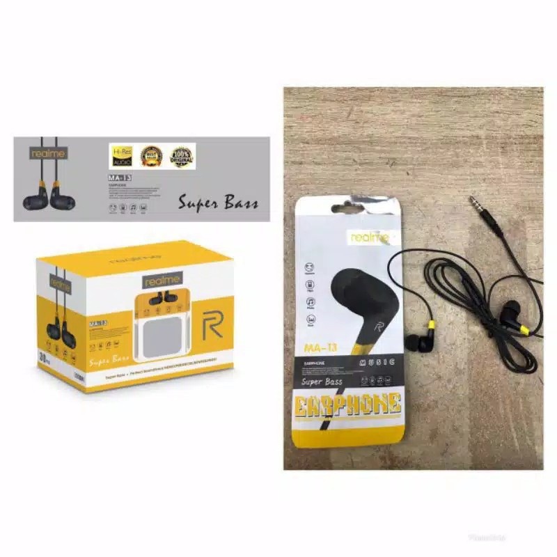 Headset Earphone Stereo SuperBass Grosir Murah Realme SK-MA13