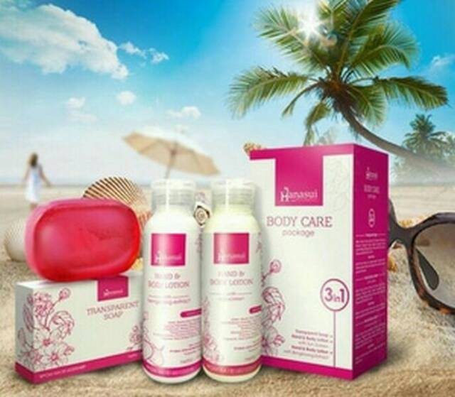 HANASUI BODY CARE 3IN1 / PAKET LOTION HANASUI BPOM