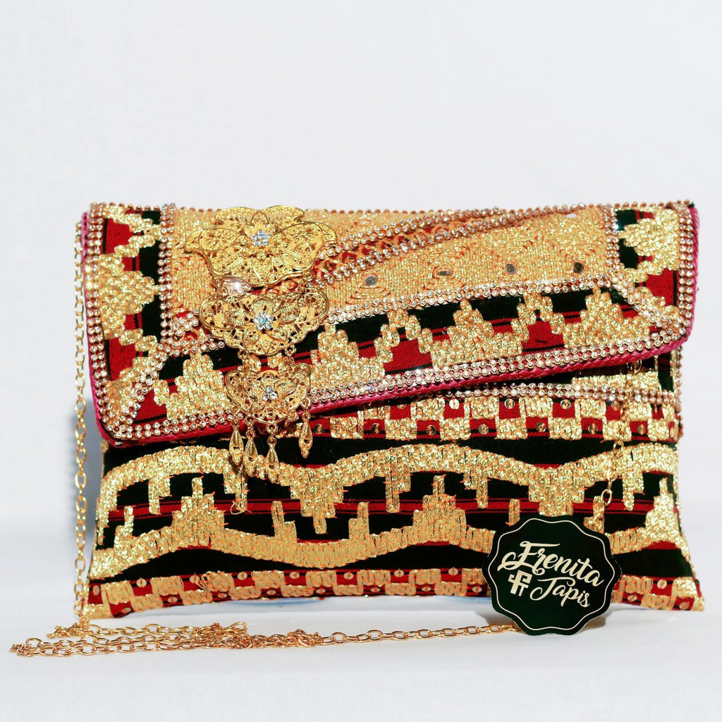 [BISA COD] Clutch Tapis Lampung Size S M L