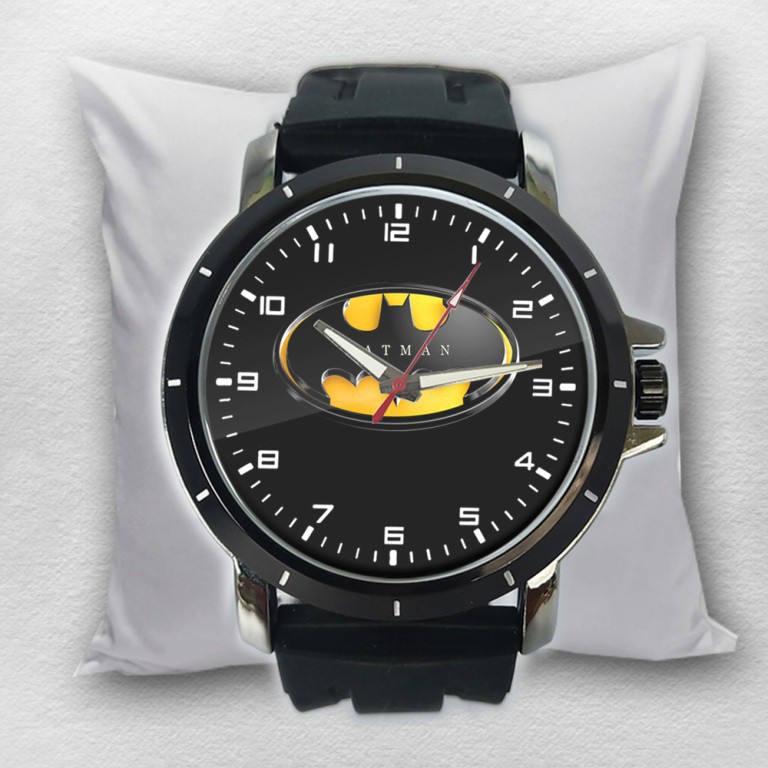 BATMAN 02 Jam Tangan Pria Rubber Custom