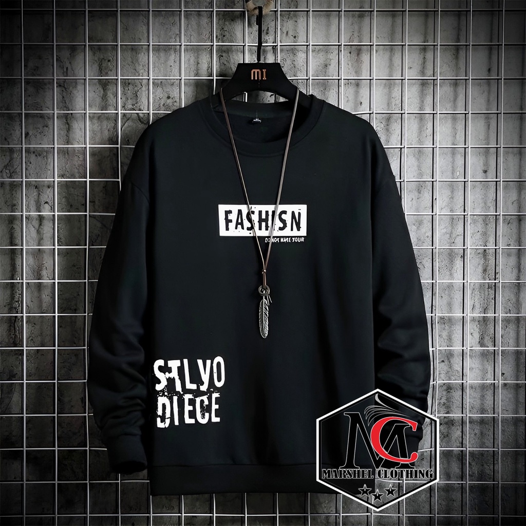 RCL - CREWNECK PRIA / STYLO DIECE / COD / MURAH / BAJU LENGAN PANJANG PRIA / BAJU DISTRO