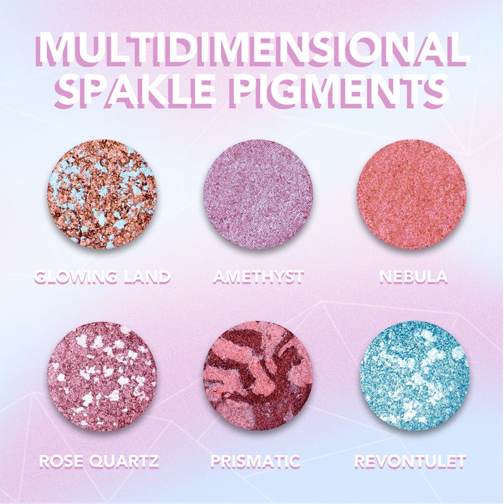 YOU Colorland Aurora Muse Eyeshadow Sprinkle Starlight in Your Eyes 6 Warns Shades (VH)