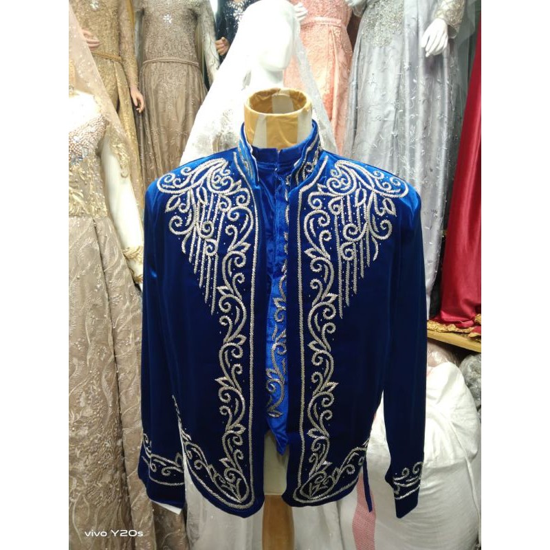 Beskap pengantin bludru adat jawa/Wedding dress