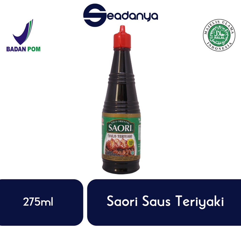 

Saori Saus Kecap Teriyaki 275ml Saus Oriental -Halal BPOM