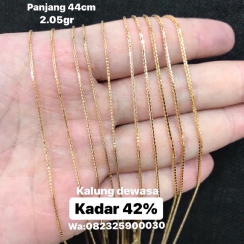 Kalung Emas Asli - Kalung Santa - Kalung Emas Kadar 420 - Perhiasan Emas