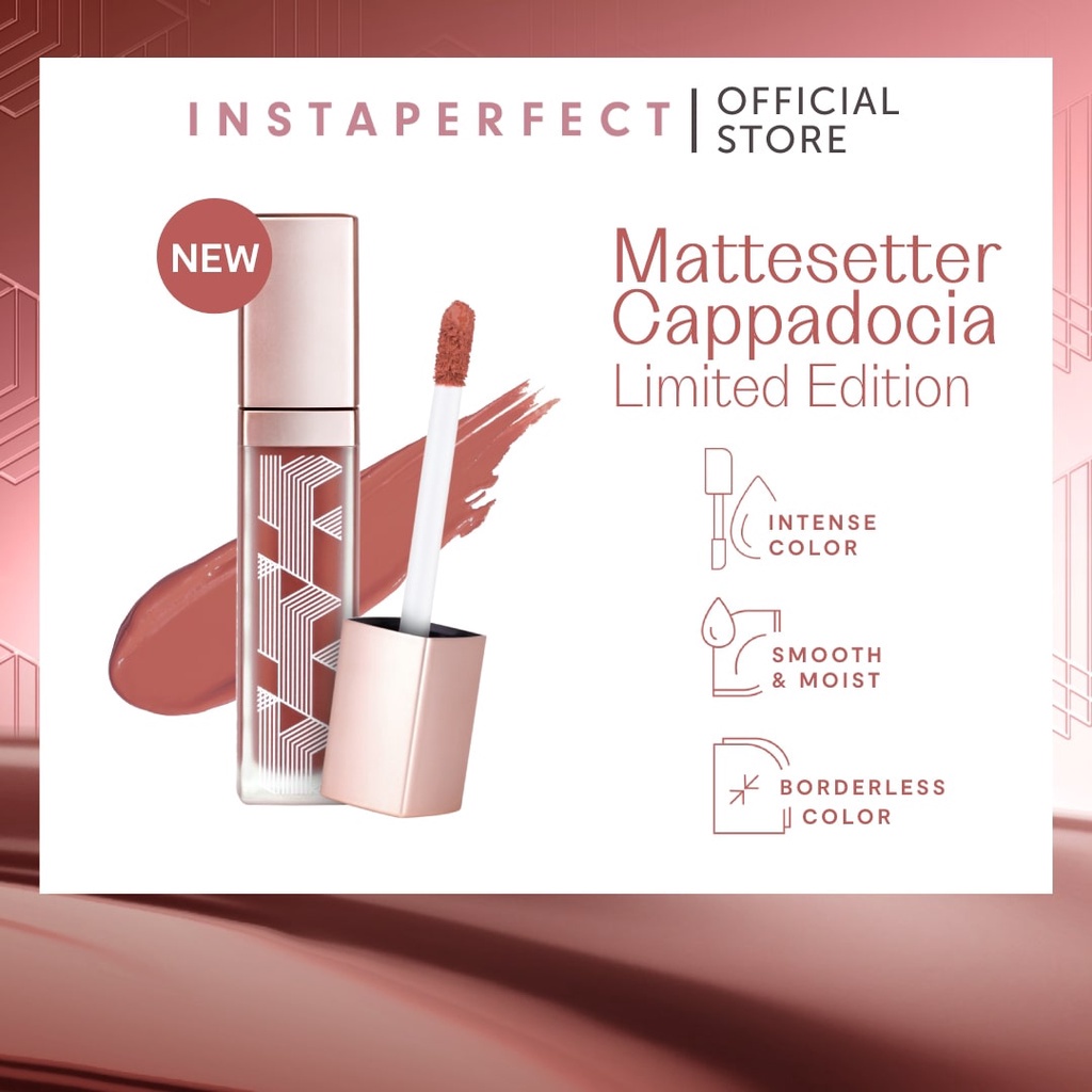 BARU! Instaperfect by Wardah Mattesetter Lip Matte Paint (Limited Cappadocia Edition) 5.5 g – Lip Cream