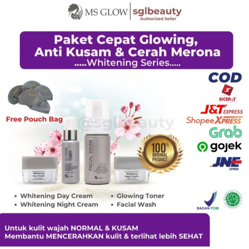 PAKET MS GLOW ACNE 4 IN 1 / 1 PAKET