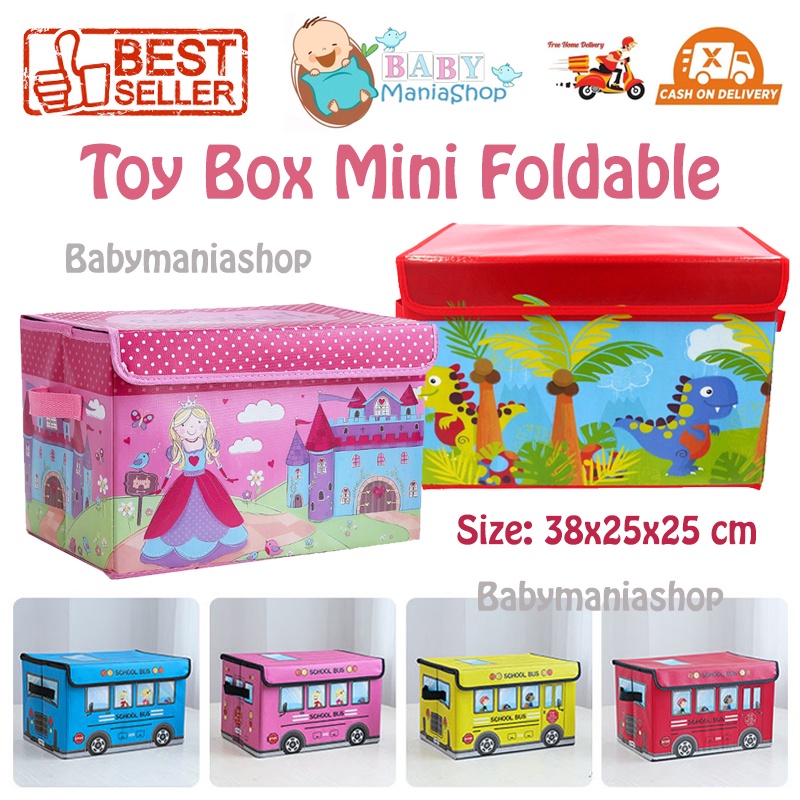 Kotak Mainan Storage Box Lipat Toy Kotak Serbaguna Mainan Organizer Souvenir Anak Ulang Tahun Dino