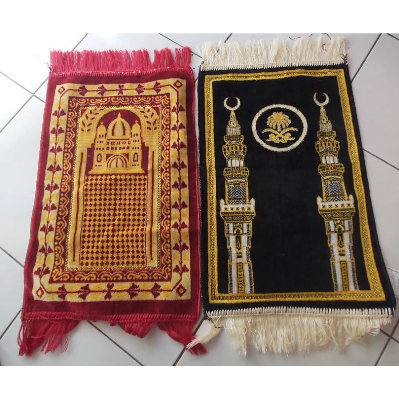 Sajadah Izmir Grade A +- 35 x 55 Cm / 60 Cm  Turki Kepala Dewasa Anak Alydrus Alaydrus