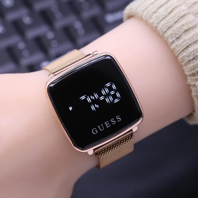 JAM TANGAN WANITA GUESS MAGNET TOUCH SCREEN| JAM TANGAN FASHION