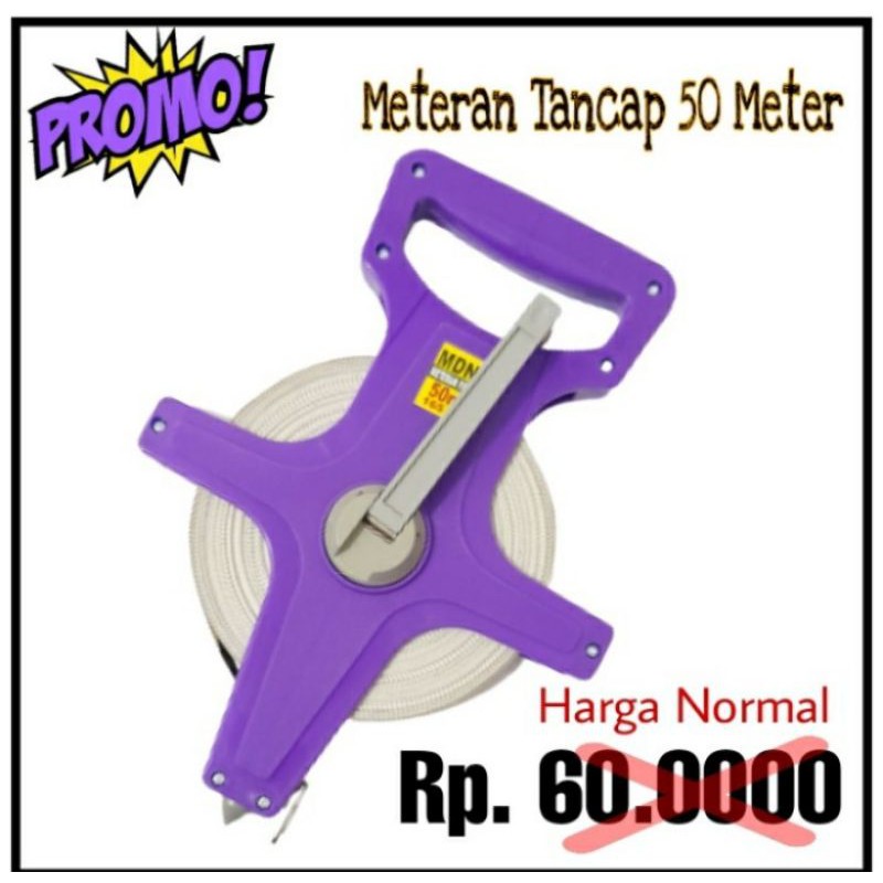 Jual Meteran Roll Fiber Gulung Tancap Panjang 50m Meter 165ft ...