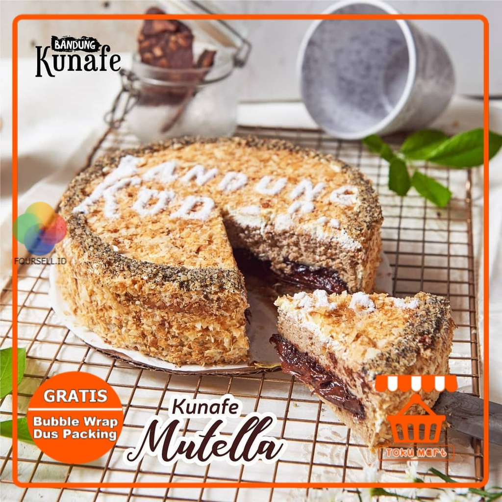 Bandung Kunafe (PACKING AMAN) - Bolu Lembut Kue Artis Oleh Oleh Bandung Kue Bandung