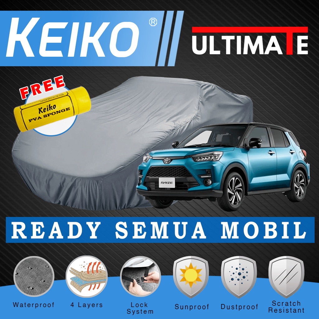 Sarung Cover Mantel 4 Layer Lapis Penutup Pembungkus Selimut Body Tutup Mobil Raize Rocky Sirion Splash XL7 March Swift NAV1 Grand Escudo Grand Vitara Keiko Ultimate