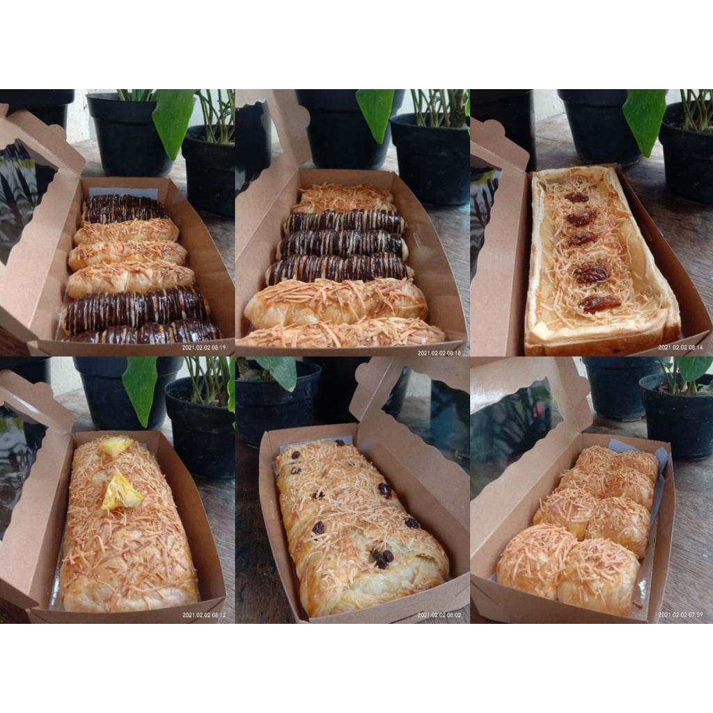 

Aneka Kue PASTRY / Kue / Bolen Ubi, Banana Strudel, Cheese Roll, Brownies Pastry, dll