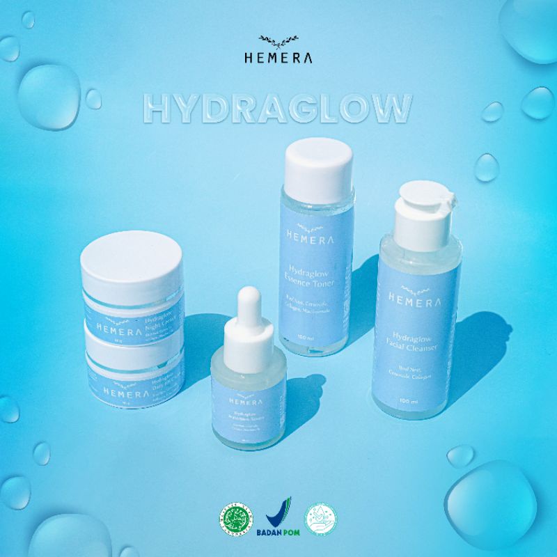HEMERA HYDRAGLOW SKIN BARRIER 5 IN 1 | SEMUA MASALAH KULIT COCOK FREE LOGAM MULIA