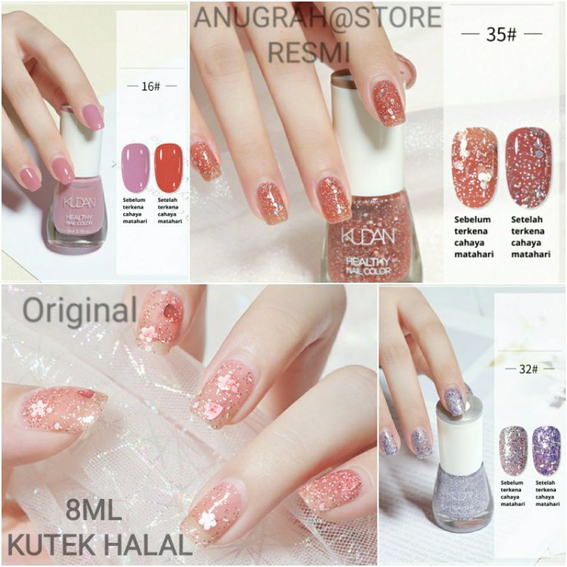 KUTEK KEKINIAN KUTEK 8ML Kutek COD Kutek Not Peel Off kutek Gel Photochromic Nail Polish Kutek Korea Cat Kuku Photochromic COD  Anugrah@Store